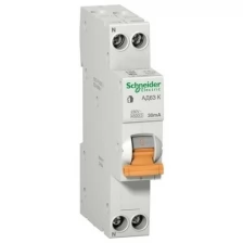 Дифавтомат Schneider Electric Домовой 2P 25А (C) 4.5кА 30мА (AC), 12524