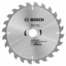 Диск пильный по дереву ECO WO 230x30мм, 24зуб. Bosch 2608644381