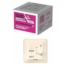 Терморегулятор с ручным управлением IQ THERMOSTAT M (ivory)