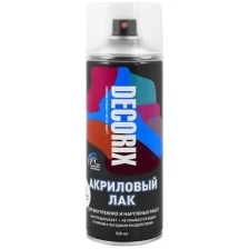 DECORIX Аэрозольный лак акриловый (бесцветный, матовый, 520 мл)